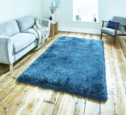 Think Rugs Rugs Rectangle / 200 x 290cm Montana Steel Blue 5060484013830 - Woven Rugs