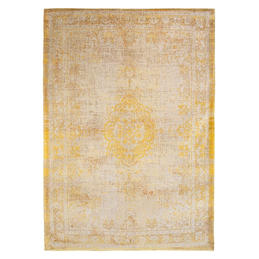 Louis De Poortere Rugs Fading World Medallion 9062 Grey Yellow Rugs - Woven Rugs