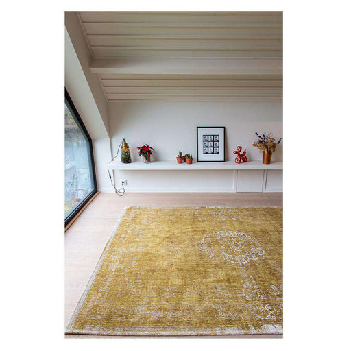 Louis De Poortere Rugs Fading World Medallion 9145 Spring Moss - Woven Rugs