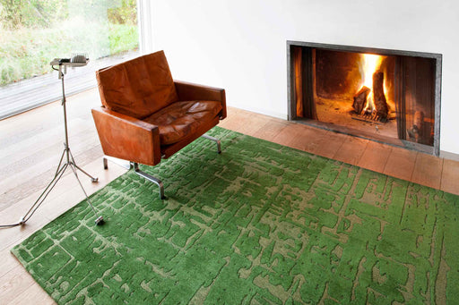 Louis De Poortere Rugs Structures Baobab 9202 Perrier'S Green Rugs - Woven Rugs