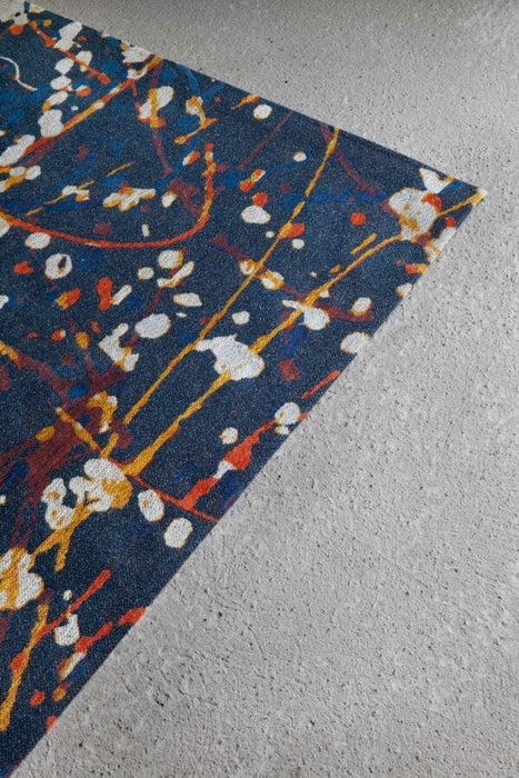 Louis De Poortere Rugs Gallery Expression 9220 Abstract Blue Rugs - Woven Rugs