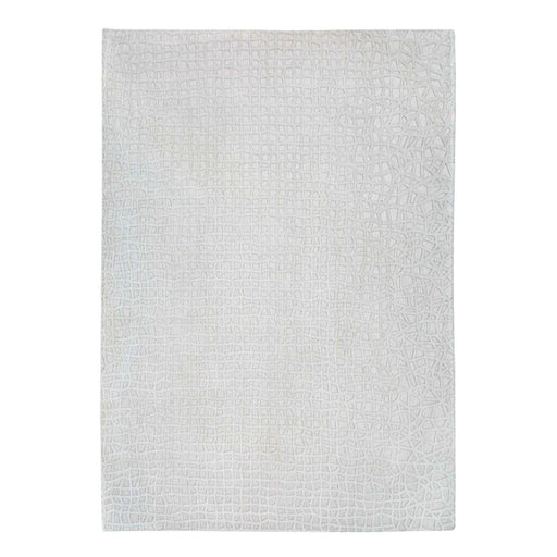 Louis De Poortere Rugs Structures Trammel 9246 Willow White Rugs - Woven Rugs