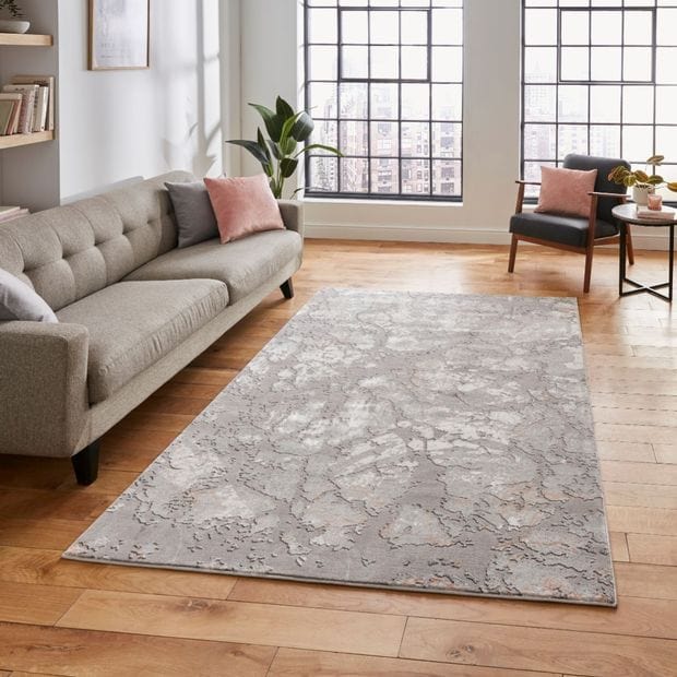 Think Rugs Rugs Apollo Think 2677 Grey Rose - Woven Rugs