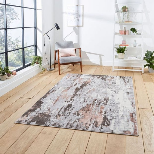 Think Rugs Rugs Rectangle / 80 x 150cm Apollo Think GR580 Grey Rose 5056331411591 - Woven Rugs