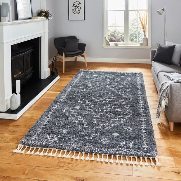 Think Rugs Rugs Aspen 1537 Grey Ivory - Woven Rugs