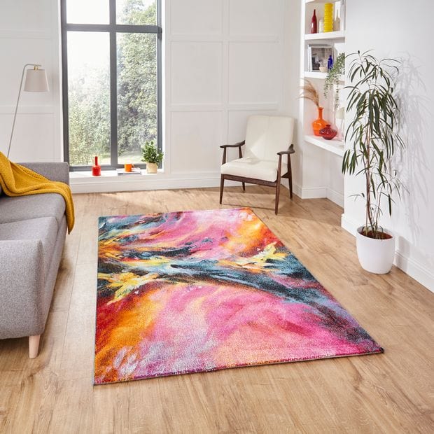 Think Rugs Rugs Rectangle / 120 x 170cm Brooklyn 13800 Multi 5056331409772 - Woven Rugs