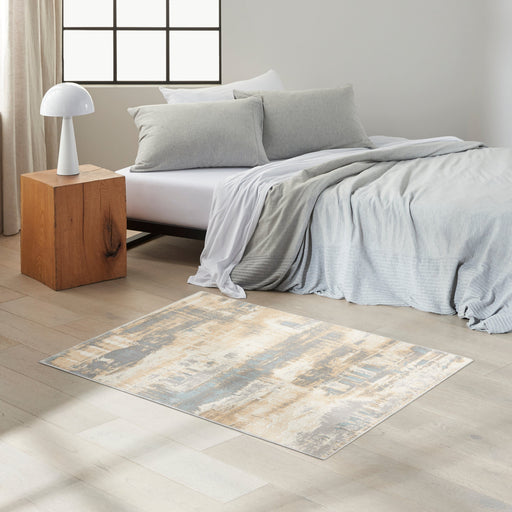 Calvin Klein Home Rugs Enchanting 02 Rug Ivory Seaglass - Woven Rugs