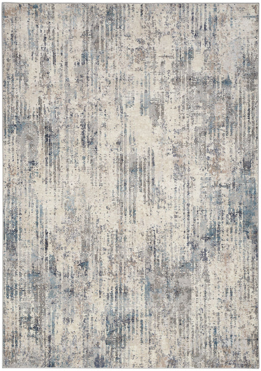 Calvin Klein Home Rugs CK022 Infinity IFN04 Ivory Grey Blue - Woven Rugs