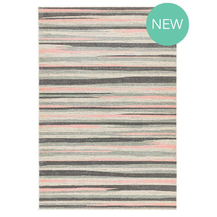 Asiatic Rugs Colt CL11 Stripe Pink - Woven Rugs