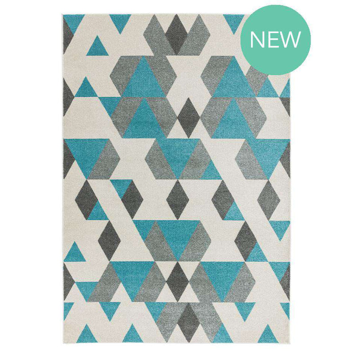 Asiatic Rugs Colt CL17 Pyramid Blue - Woven Rugs