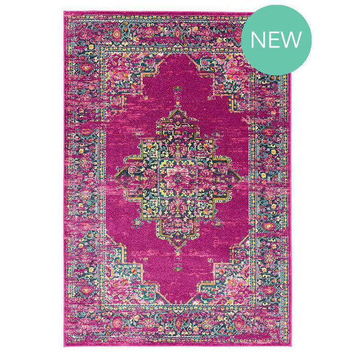 Asiatic Rugs Colt CL04 Medallion Fuchsia - Woven Rugs