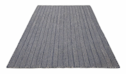 Concept Looms Rugs COTSWOLD NATURAL COTW02 NAVY - Woven Rugs