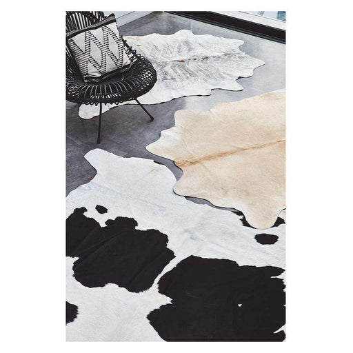 Asiatic Rugs 200x245cm Rodeo Cowhide Black White 5031706623823 - Woven Rugs