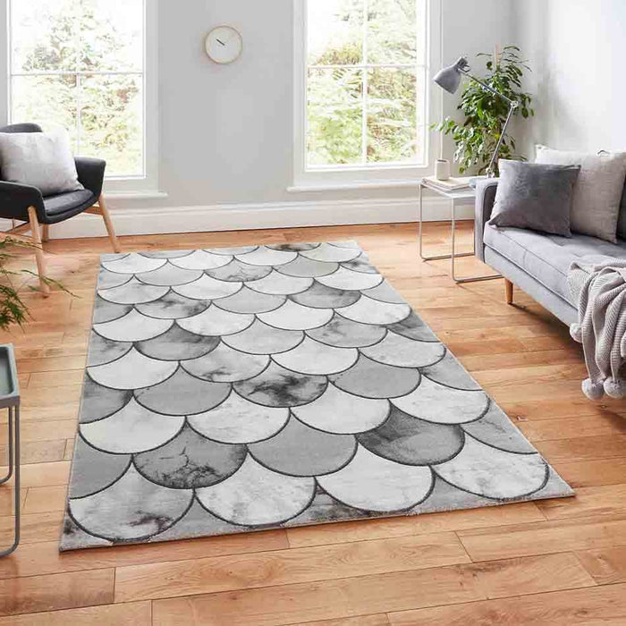 Think Rugs Rugs Craft 23361 Grey/Silver - Woven Rugs