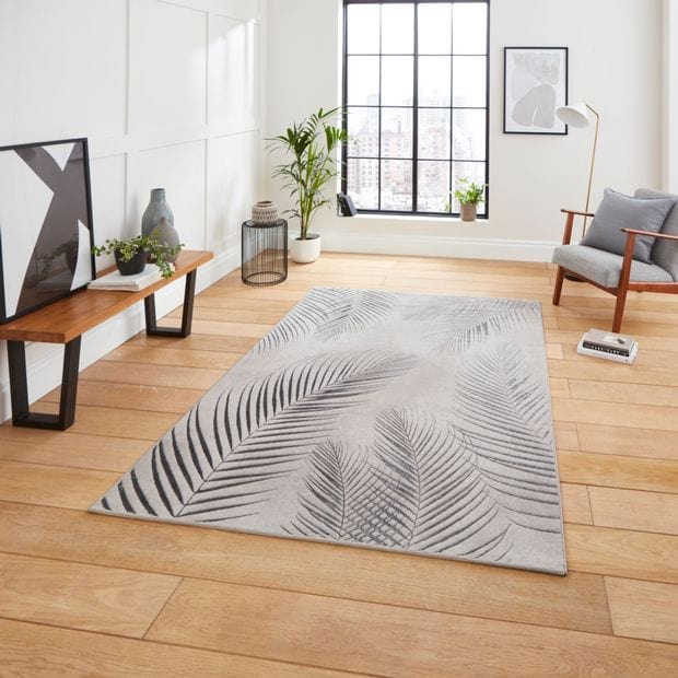 Think Rugs Rugs Rectangle / 120 x 170cm Creation 50051 Grey Silver 5056331415063 - Woven Rugs
