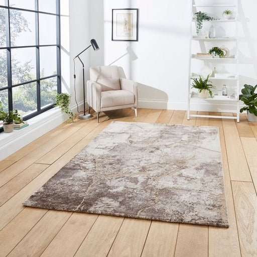 Think Rugs Rugs Florence 50032 Beige Silver - Woven Rugs