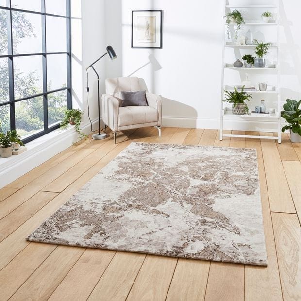 Think Rugs Rugs Florence 50033 Beige Silver - Woven Rugs
