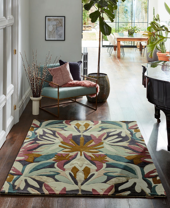 Harlequin Rugs Harlequin Melora Positano Succulent Gold - Woven Rugs