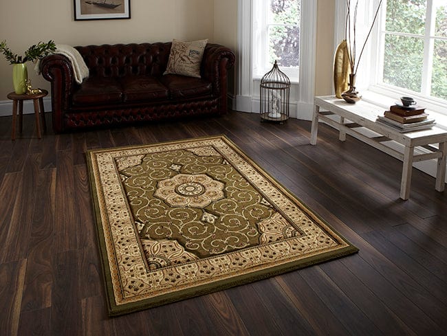Heritage 4400 Green — Woven Rugs
