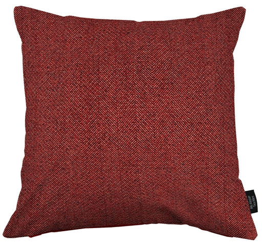 McAlister Textiles Rugs Cushion Covers / 60 x 60cm Herringbone Cushions Red ' - Woven Rugs