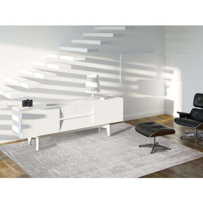 Louis De Poortere Rugs Mad Men Jacobs Ladder 8929 White Plains Rugs - Woven Rugs