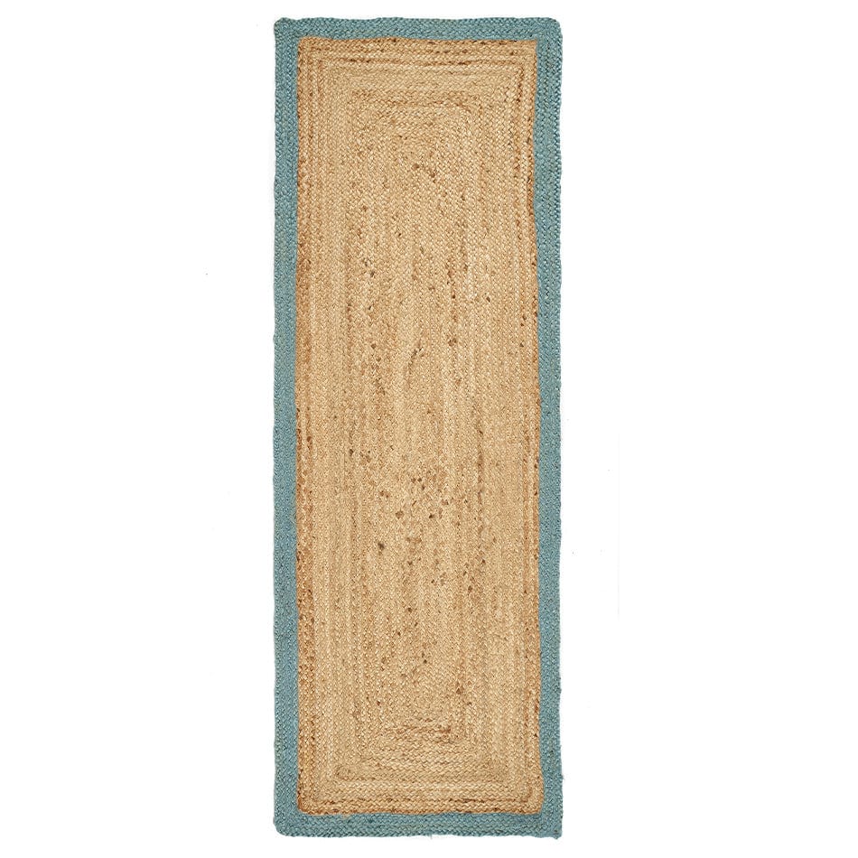 Origins Jute Border Duck Egg Runner — Woven Rugs