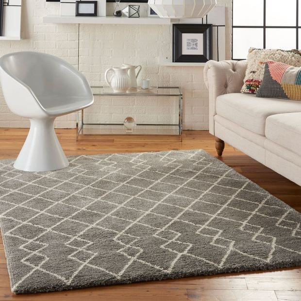 Nourison Rugs Rectangle / 239 x 300cm Martil MAT01 Silver 99446481924 - Woven Rugs