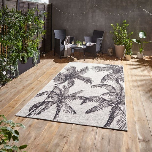 Think Rugs Rugs Miami A444 Cream Black - Woven Rugs