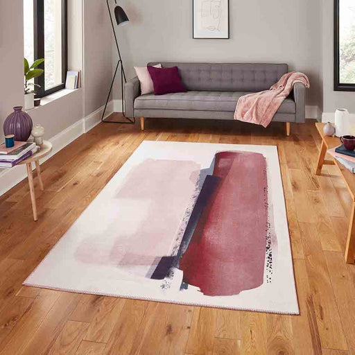 Think Rugs Rugs Michelle Collins AB0151 Rose/Crimson - Woven Rugs