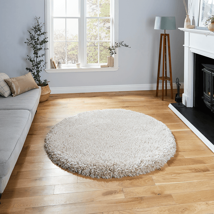 Think Rugs Rugs 150 x 150cm Montana Beige Circle 5056331404807 - Woven Rugs