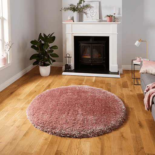 Think Rugs Rugs 150 x 150cm Montana Rose Circle 5056331404876 - Woven Rugs