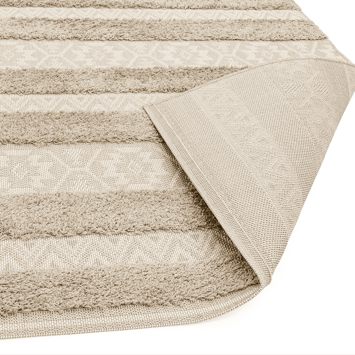 Asiatic Rugs Monty MN04 Natural Cream Stripe - Woven Rugs
