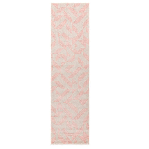 Asiatic Rugs 66 x 240cm Muse Pink Shapes Runner MU04 5031706750826 - Woven Rugs