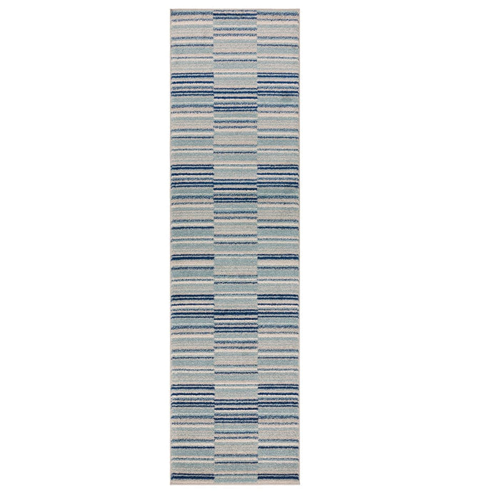 Asiatic Rugs Muse Blue Stripe Rug MU05 - Woven Rugs