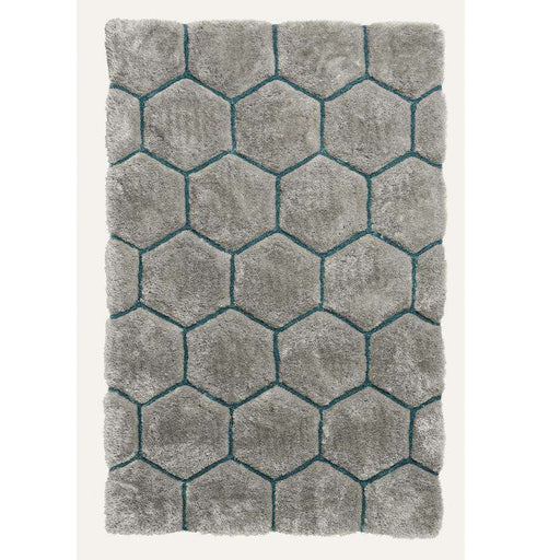 Think Rugs Rugs Noble House NH30782 Grey/Blue - Woven Rugs