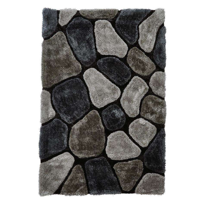 Think Rugs Rugs Noble House NH5858 Grey/Cobalt - Woven Rugs