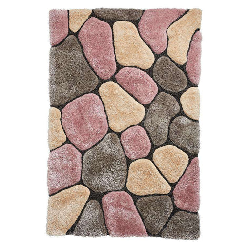 Think Rugs Rugs Noble House NH5858 Grey/Rose - Woven Rugs