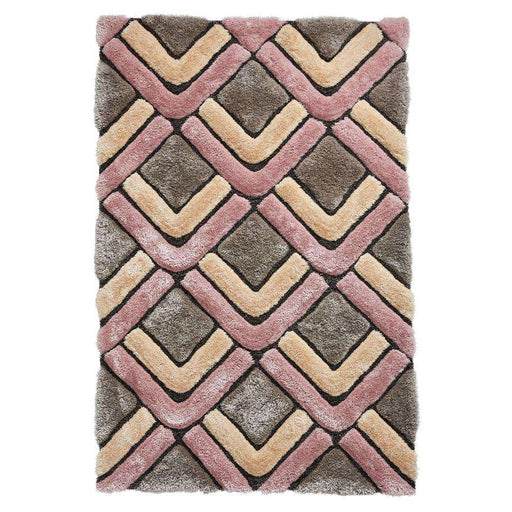 Think Rugs Rugs Noble House NH8199 Grey/Rose - Woven Rugs