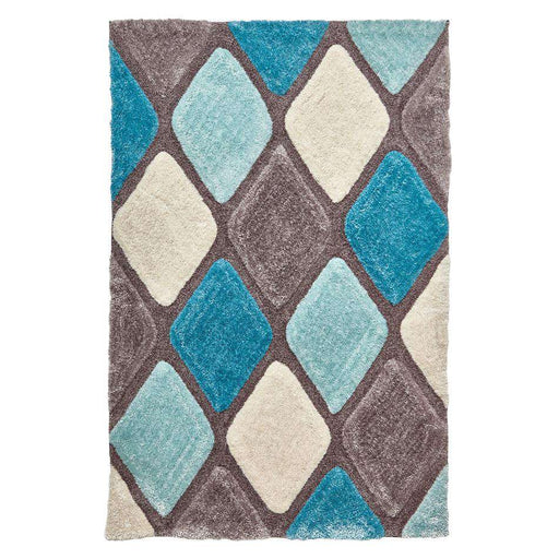 Think Rugs Rugs Noble House NH9247 Grey/Blue - Woven Rugs