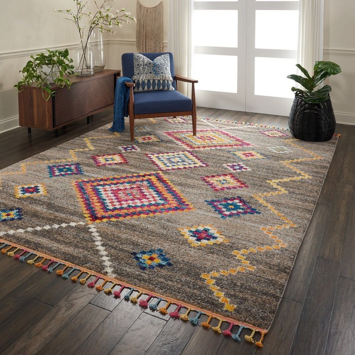 Nourison Rugs Nomad Nourison NMD05 Grey - Woven Rugs