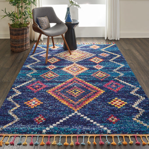 Nourison Rugs Nomad Nourison NMD05 Navy - Woven Rugs