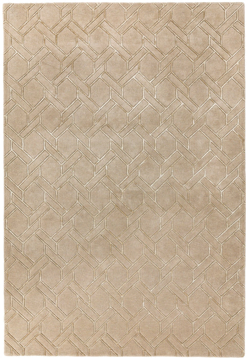 Asiatic Rugs Rectangle / 120 x 170cm Nexus Fine Lines Sand Sand 5031706706458 - Woven Rugs