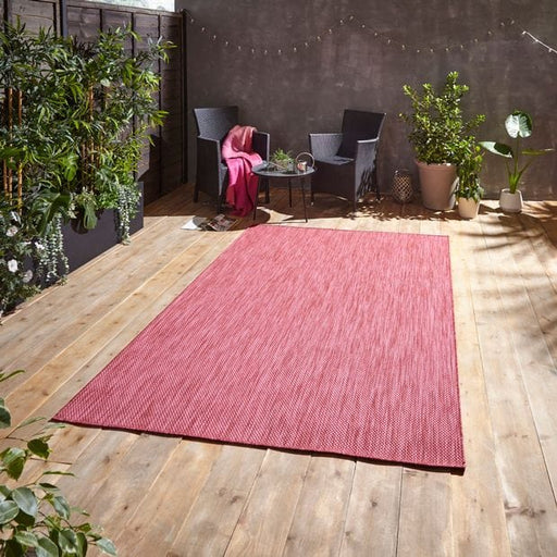 Think Rugs Rugs Rectangle / 200 x 290cm POP! Outdoors Red 5056331408058 - Woven Rugs