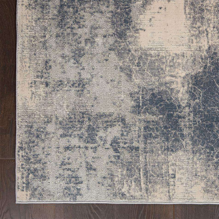 Nourison Rugs Rustic Textures RUS02 Blue/ Ivory - Woven Rugs