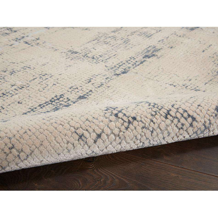Rustic Textures RUS06 Ivory Blue — Woven Rugs