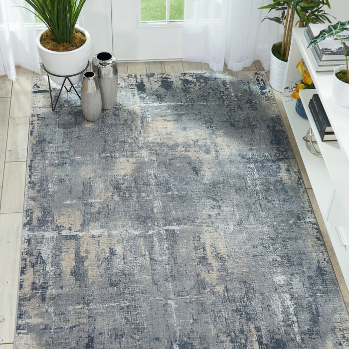 Rustic Rugs Grey Rustic Textures RUS06 Grey Beige — Woven Rugs