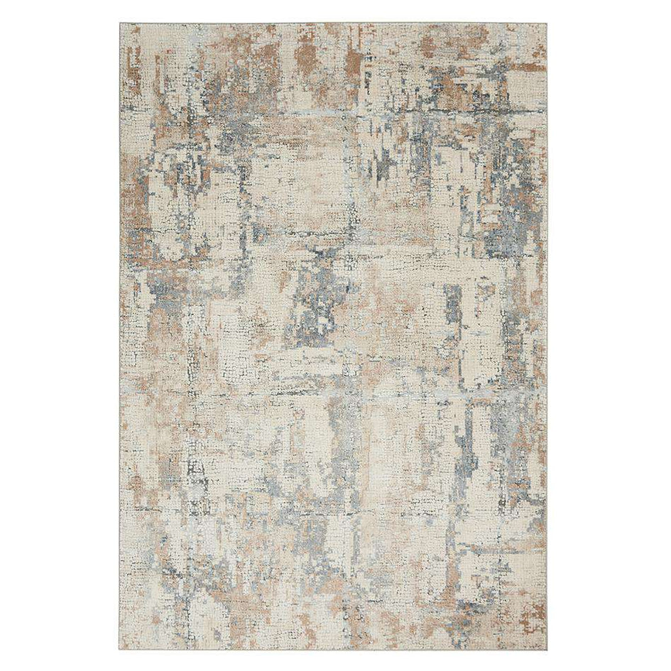 Rustic Textures RUS06 Beige/ Grey — Woven Rugs
