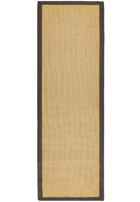 Asiatic Rugs Runner / 68 x 240 Sisal Linen/Chocolate Runner 5031706561491 - Woven Rugs