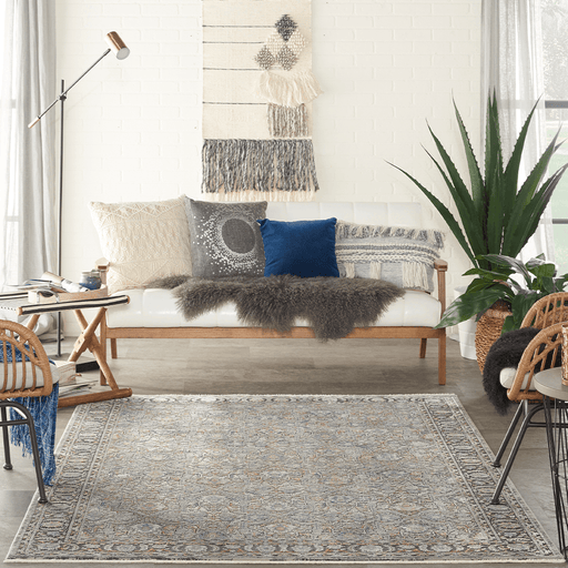 Nourison Rugs Starry Nights STN10 Grey Navy - Woven Rugs