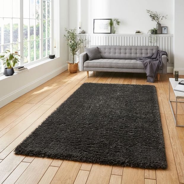 Think Rugs Rugs Solace Think 0961 Charcoal - Woven Rugs